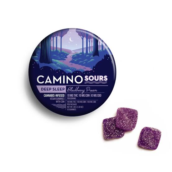 Camino Sours Blackberry Dream "Deep Sleep" 10:10:10 THC:CBD:CBN Gummies