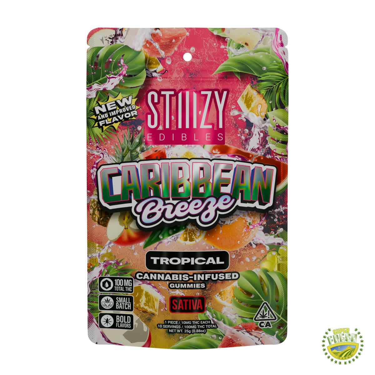 Caribbean Breeze Gummies 100mg