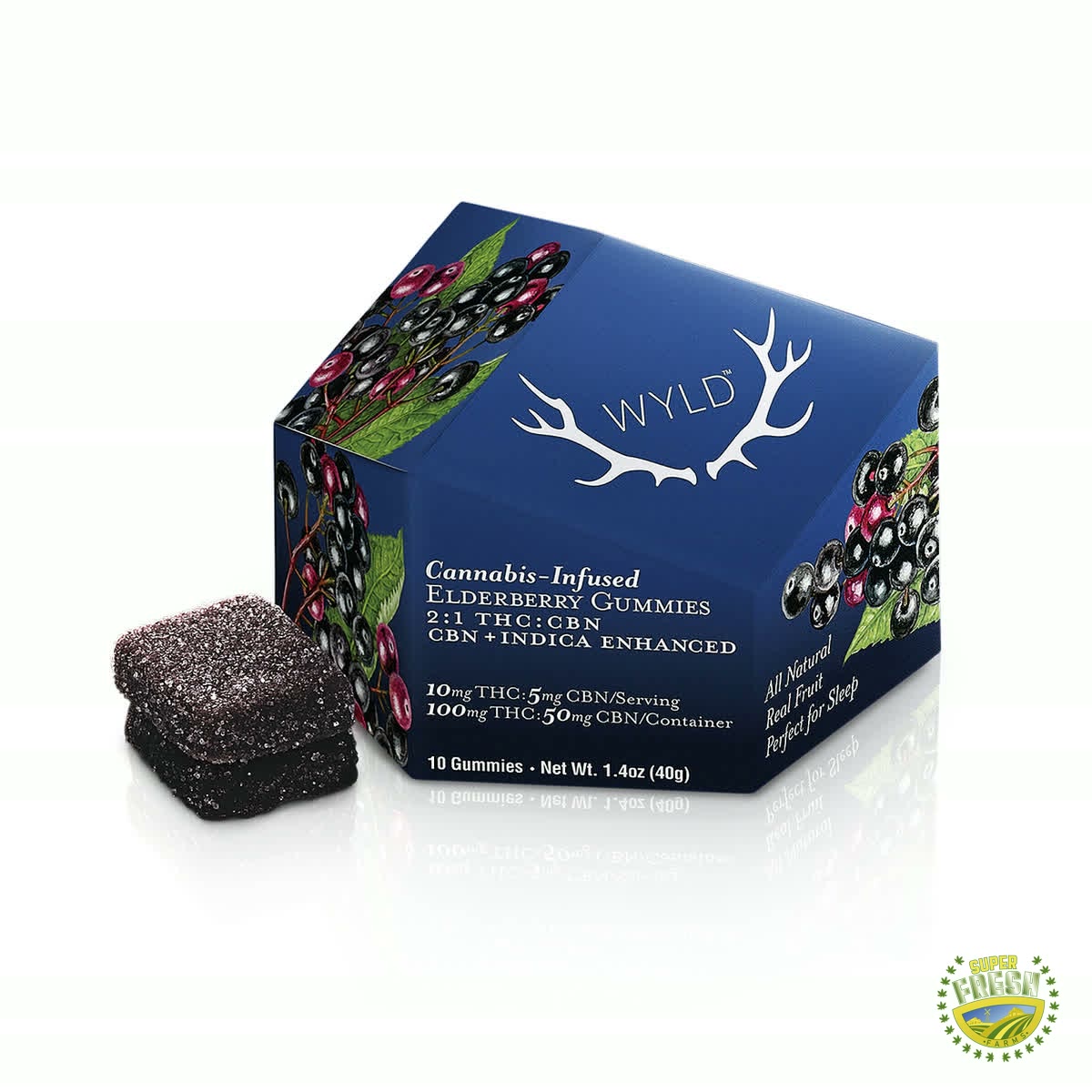 Elderberry 2:1 CBN + Indica Enhanced Gummies