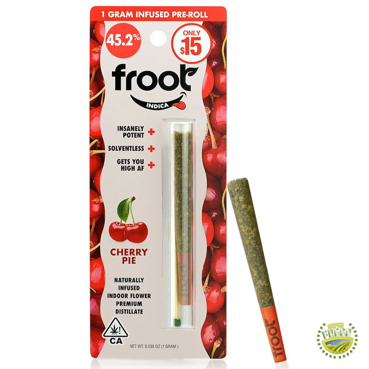 Froot Cherry Pie Infused 1g Pre-roll