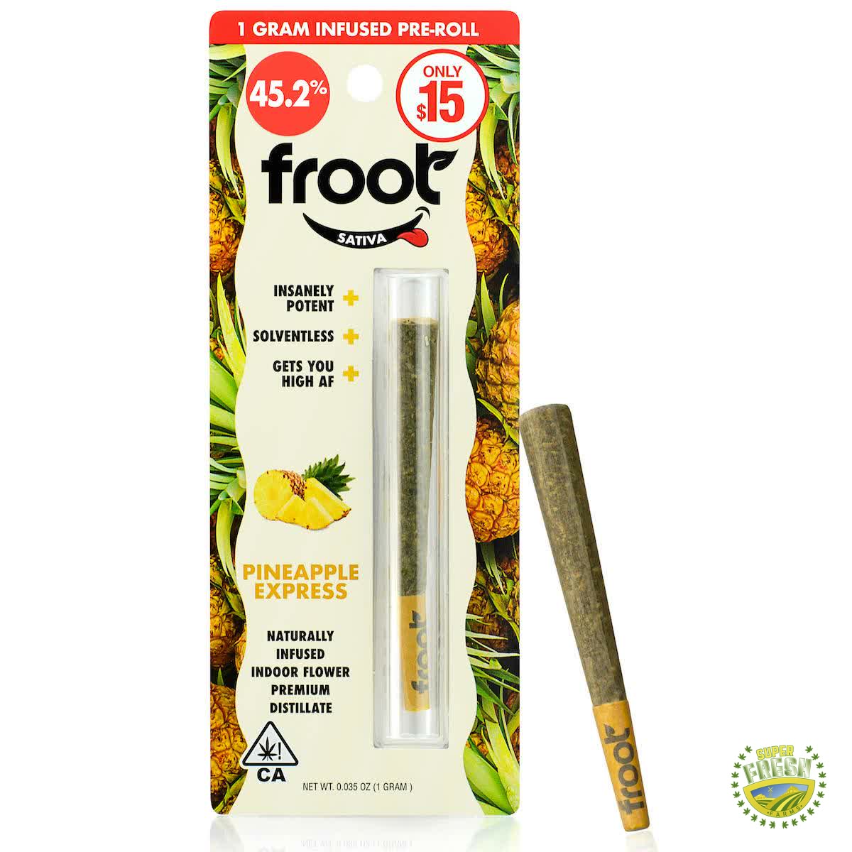 Froot Pineapple Express Infused 1g Pre-roll
