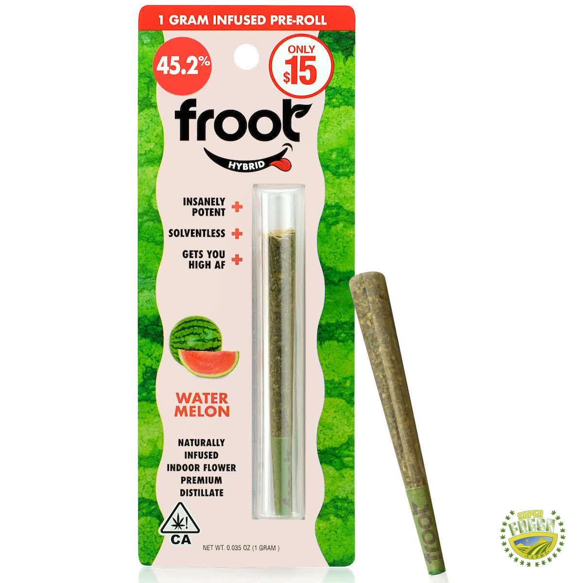 Froot Watermelon Infused 1g Pre-roll
