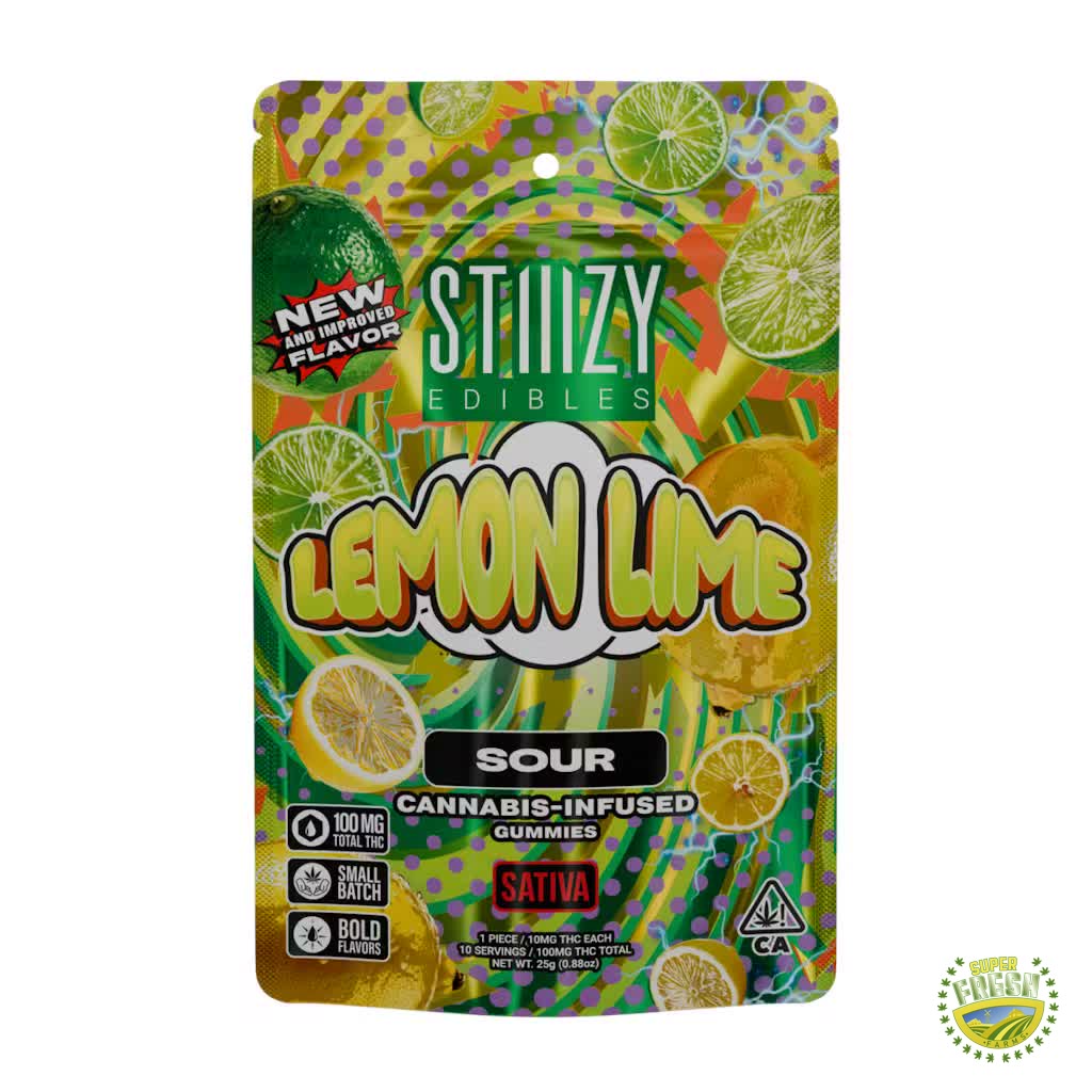 Lemon Lime Gummies 10x10 100mg