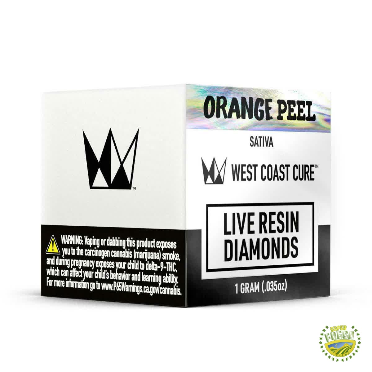 Orange Peel Live Resin Diamonds