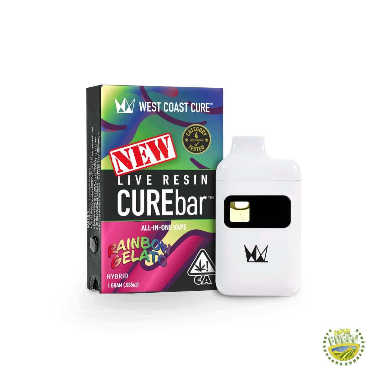 Rainbow Gelato Live Resin CUREbar 1g