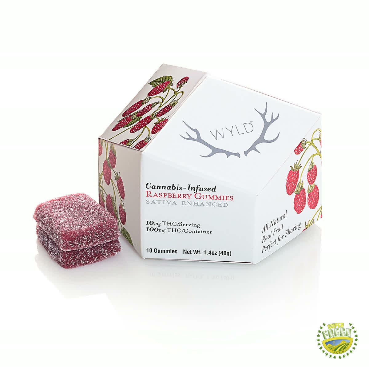 Raspberry Sativa Enhanced Gummies