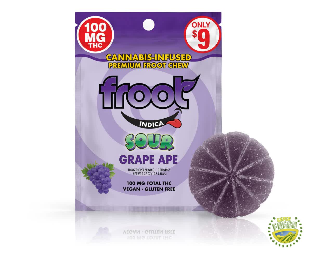 Sour Grape Single-Cut 100mg Gummy