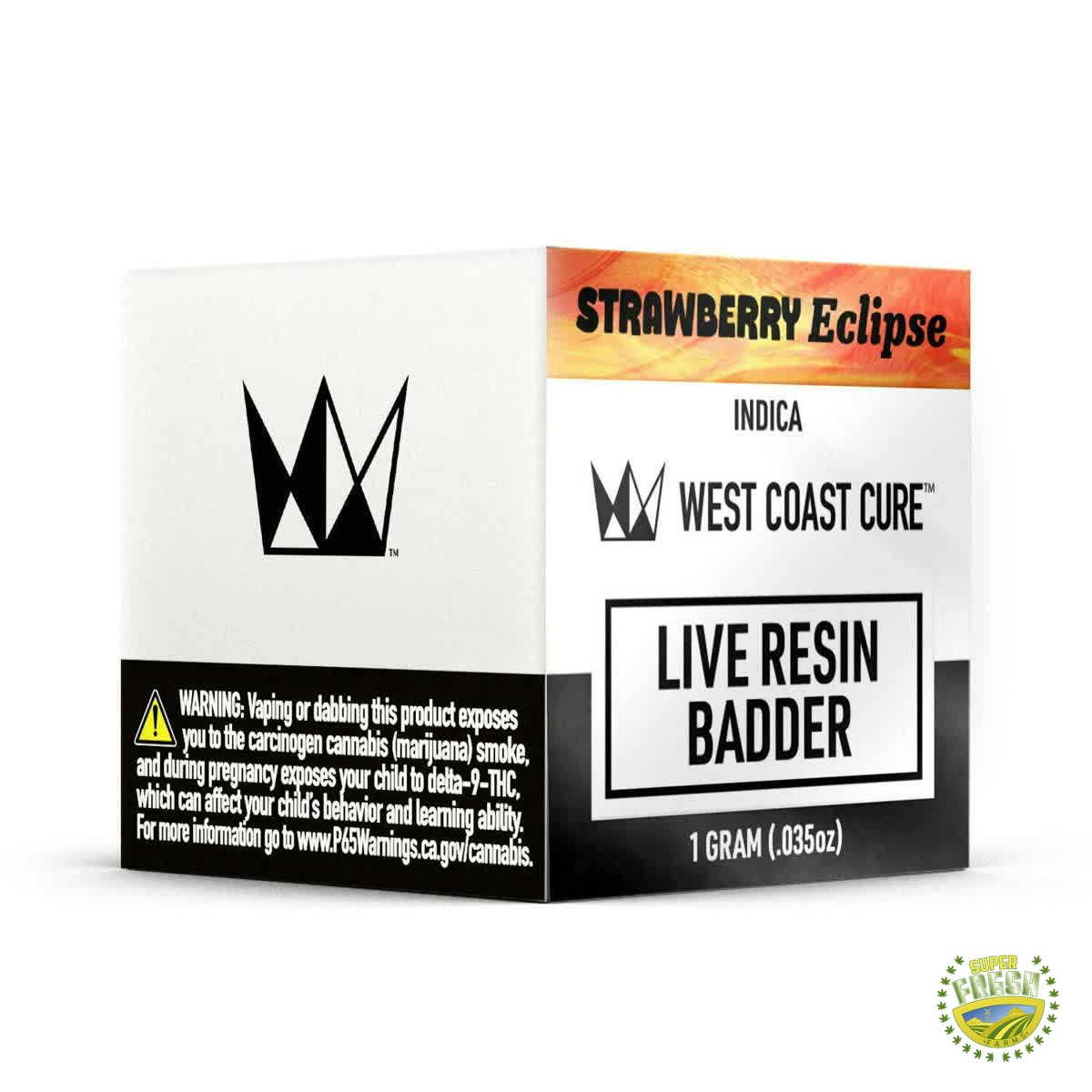 Strawberry Eclipse Live Resin Badder Sample