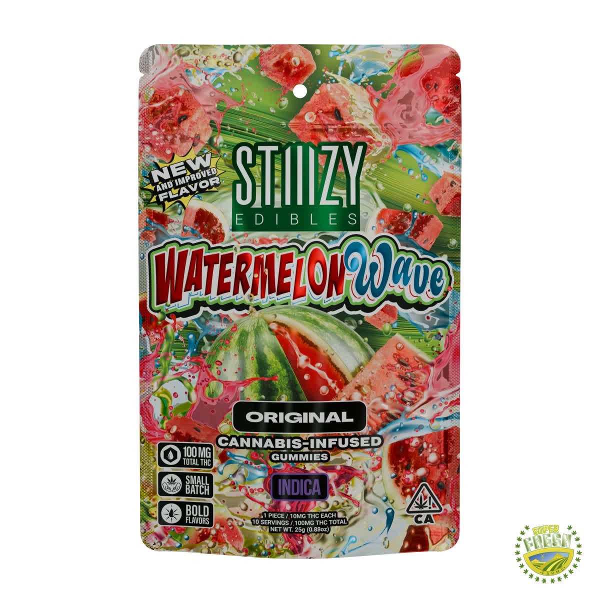 Watermelon Wave Gummies 10x10 100mg